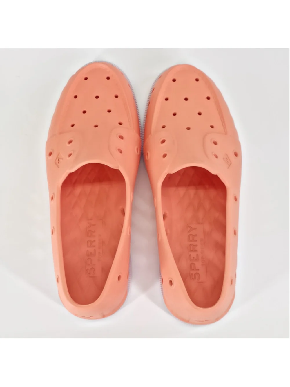 2 Pairs Bundle Coastal Utility Sperry A/O Float Boat Shoes Women 11 Coral Purple - Picture 13 of 16